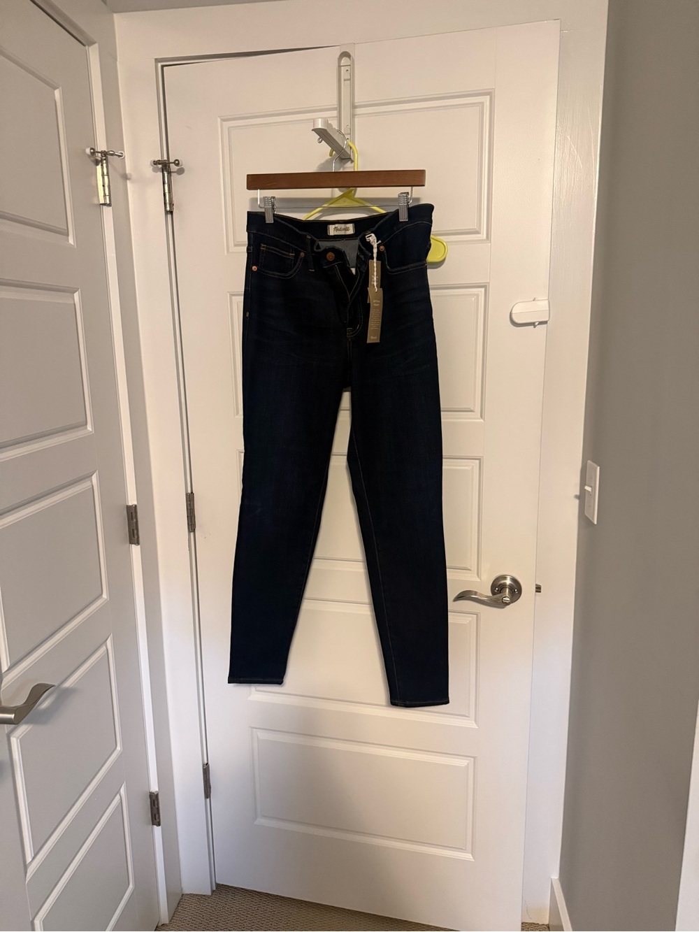 Madewell 9 inch high rise Dark Indigo Skinny Jeans